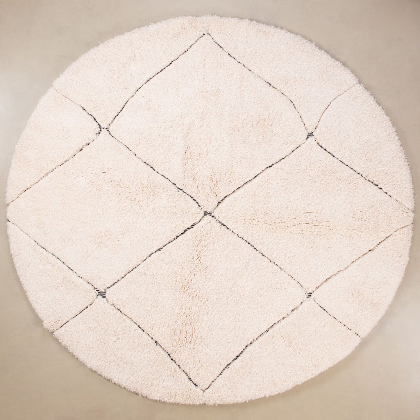 Mahafar Round - Shag Moroccan rug - Wavlynn