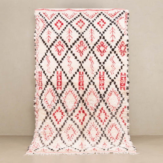 Asmaa - vintage beni ourain rug - Wavlynn