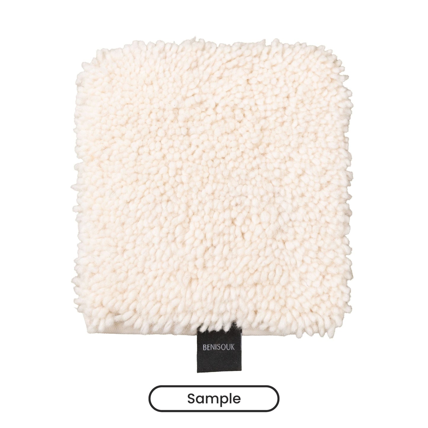 Elbayda shag Moroccan Beni Ourain rug handwoven 100% natural wool artisanal cream white texture