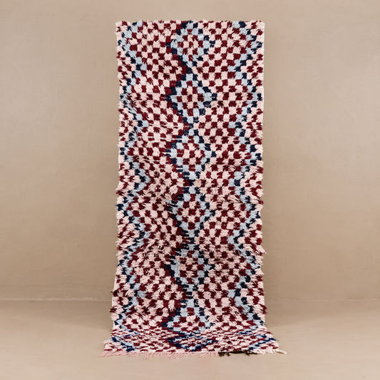 Nafisah - vintage boucherouite rug - Wavlynn