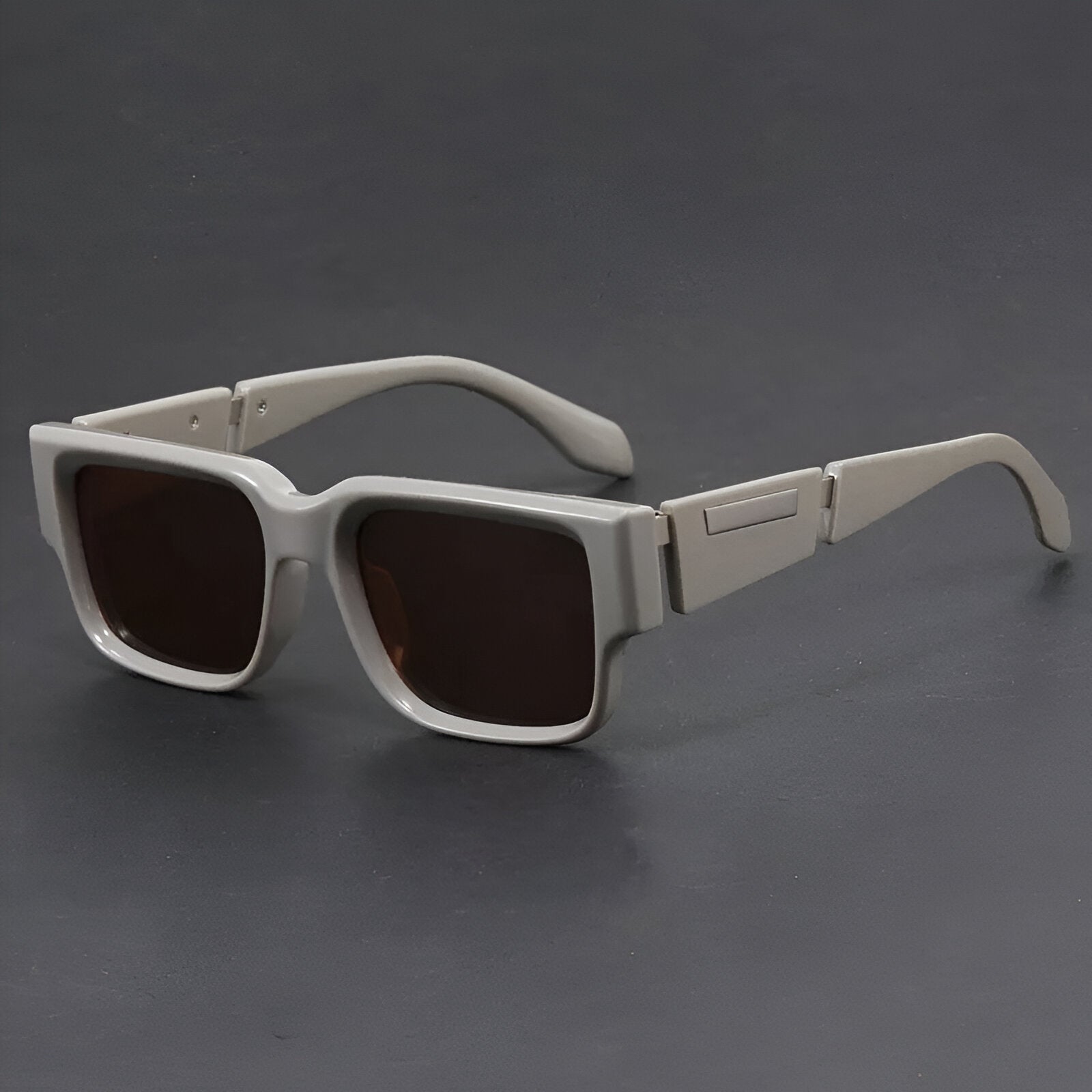 Barron Edge square sunglasses thick bold frame sleek side panel modern statement shades