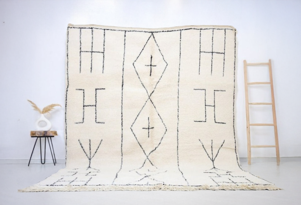 Bayanta Beni Ourain Rug 8'2"x9'5" - Wavlynn