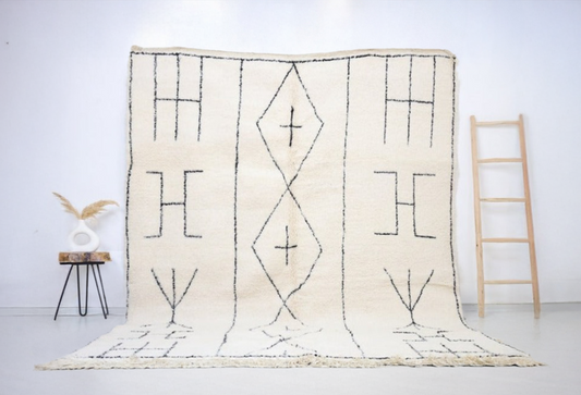 Bayanta Beni Ourain Rug 8'2"x9'5" - Wavlynn