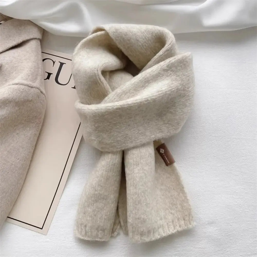 Margaux soft wool winter scarf in elegant design, lightweight wrap for cold days, 60-inch length