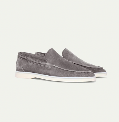 Men's Xavier faux suede slip-on loafers in classic tones with breathable rubber sole smart-casual style