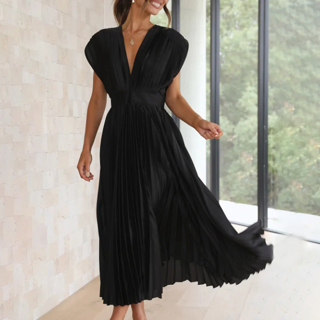 Maren women's wedding guest dress elegant flowing silhouette timeless feminine style