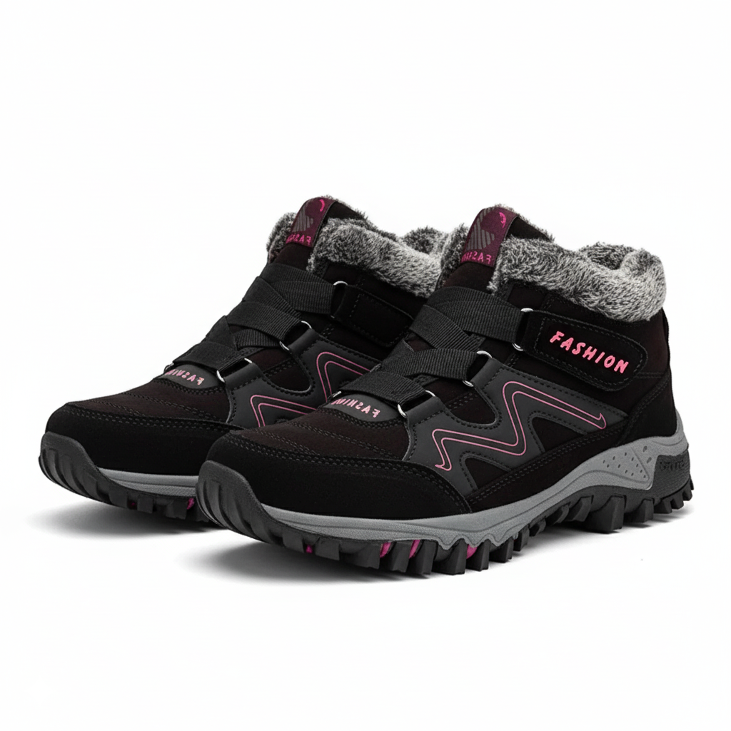 Women's brown comfort waterproof ankle boots with comfort support and cushioned slip-resistant sole