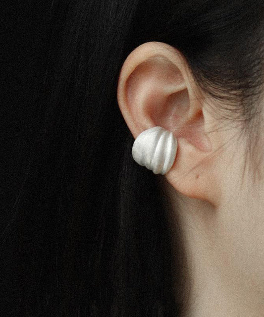 Boucles d'oreilles créoles bohèmes en argent sterling blanc - Wavlynn