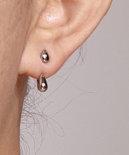 Boucles d'oreilles à tige en argent sterling style bohème en forme de goutte d'eau - Wavlynn