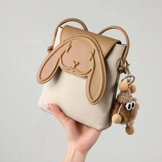 Bunny Crossbody Leather Bag - Wavlynn