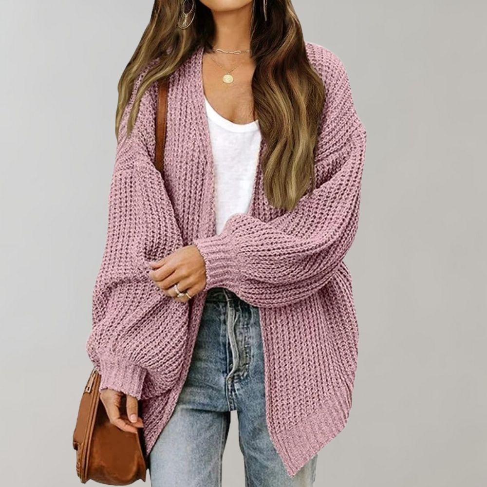 Wavlynn Fiona women's relaxed knit open-front cardigan for effortless everyday layering