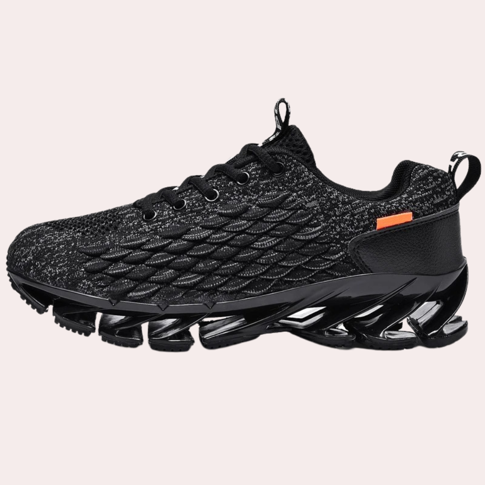 Men's ultralight running shoes breathable knit upper shock-absorbing sole optimal grip Wavlynn