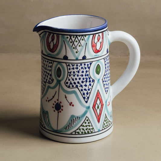 Marrakech Bloom Carafe - Moroccan Table Art - Wavlynn