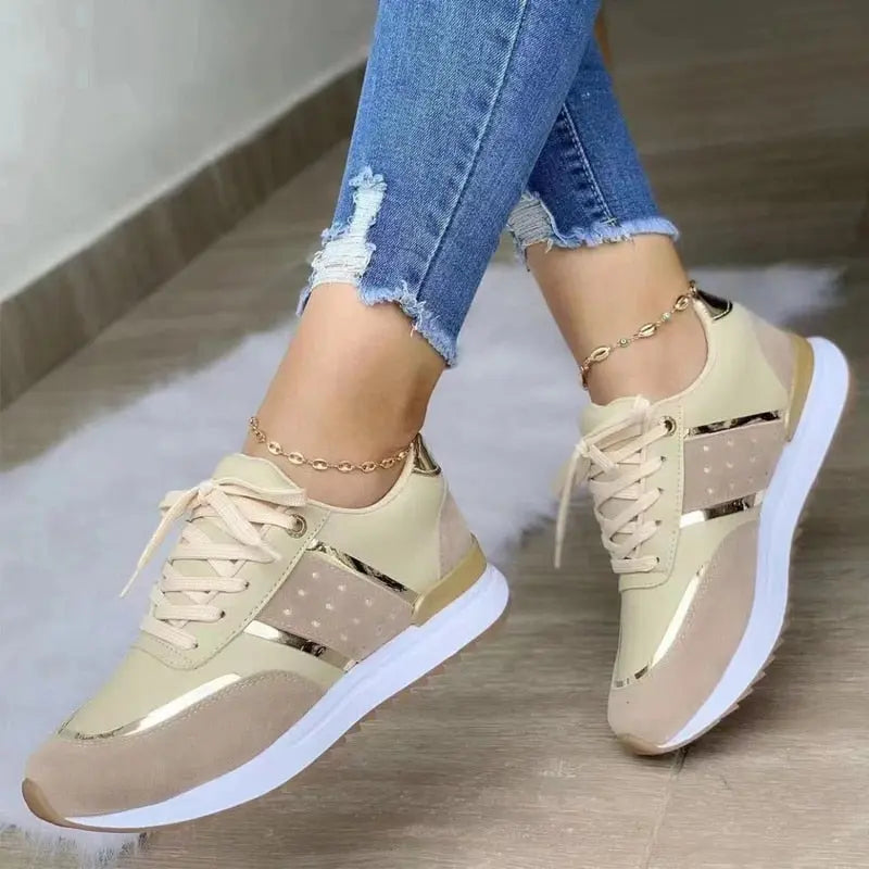 Women's white casual sneakers with sleek city-ready silhouette and cushioned supportive insole
