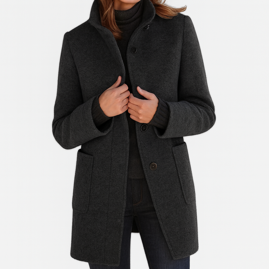 Camila™ timeless women's coat classic structured silhouette elegant tailored cut warm durable fabric