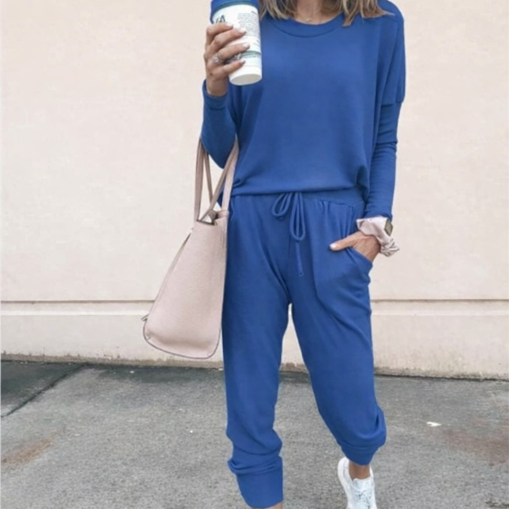 Fern stylish two-piece coordinated set sleek flattering fit soft breathable fabric day-to-night look