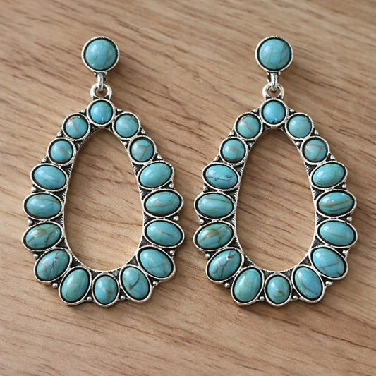 Esther™ | Turquoise Earrings - WAVLYNN