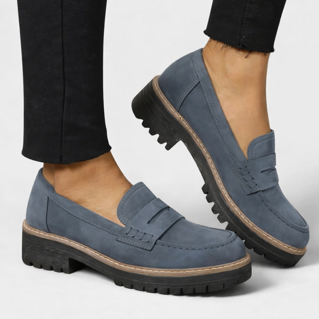 Journey orthopedic loafers for women slip-on cushioned footbed arch support elegant comfort shoe