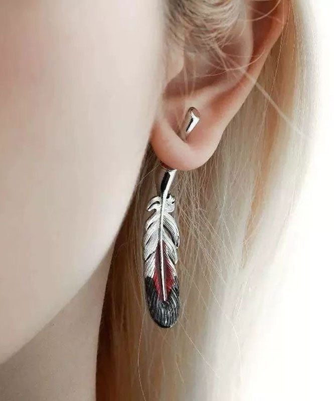 Porte-clés/boucles d'oreilles pendantes en soie et cuivre émaillée de style chinois - Wavlynn