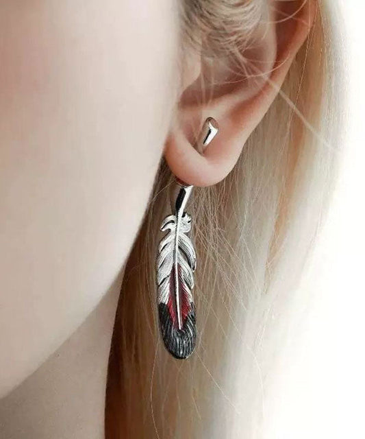 Porte-clés/boucles d'oreilles pendantes en soie et cuivre émaillée de style chinois - Wavlynn