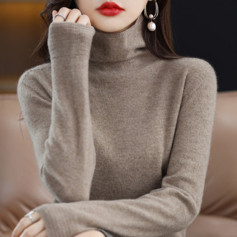 Chloé Montclair unisex wool turtleneck sweater, cozy knit everyday essential in timeless style