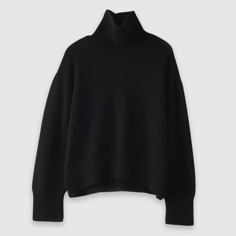 Chloé Montclair ivory cashmere turtleneck sweater loose fit thick-knit unisex autumn essential