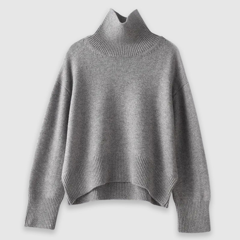 Chloé Montclair ivory cashmere turtleneck sweater loose fit thick-knit unisex winter essential