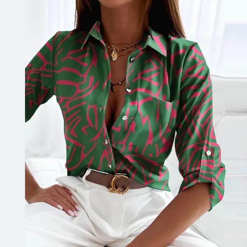 Women's ivory classic collared blouse by Wavlynn with structured collar and clean tailored silhouette