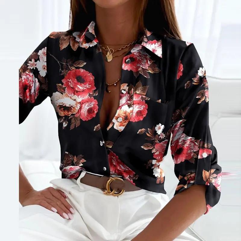 Women's white classic collared blouse by Wavlynn, structured silhouette with timeless elegant neckline