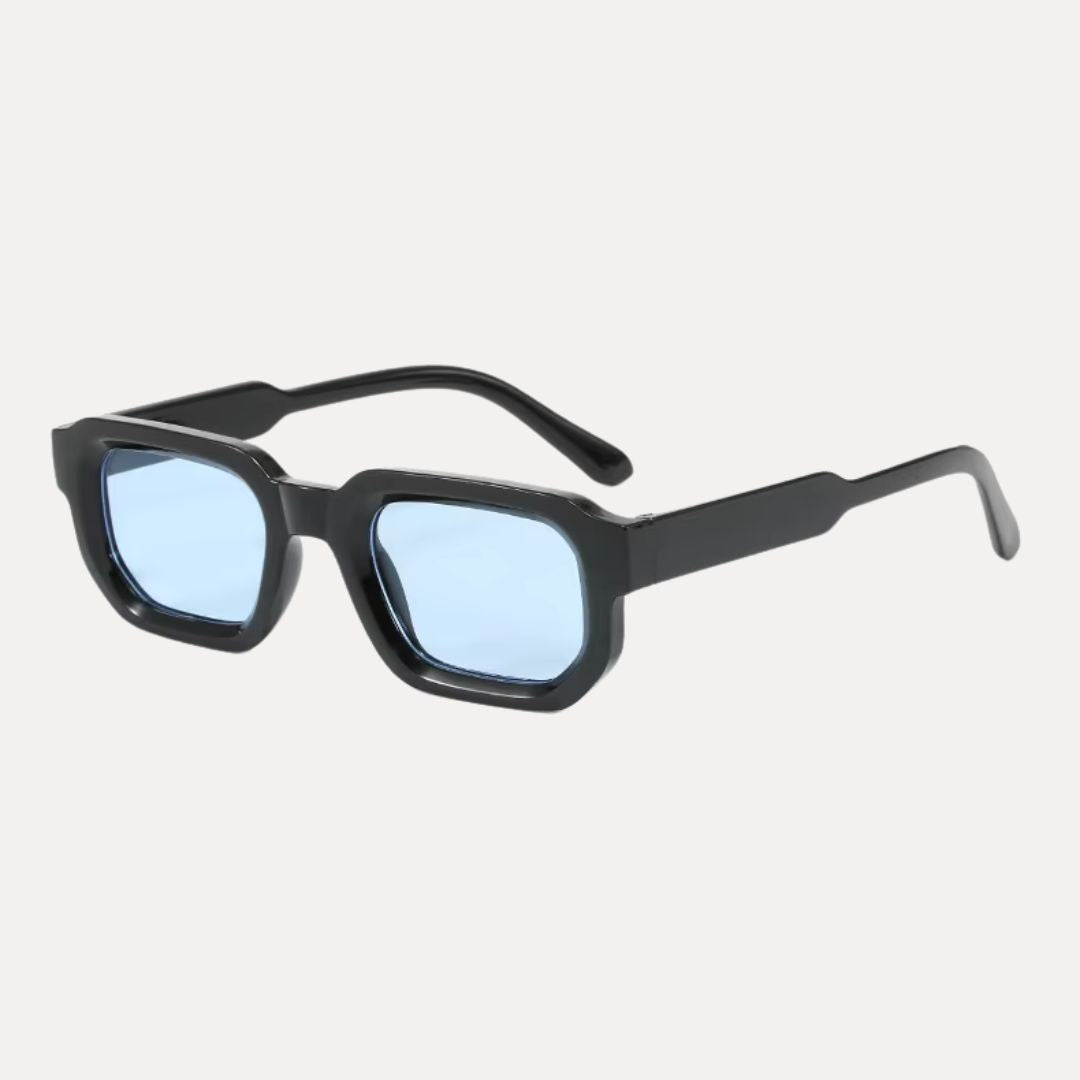 Wavlynn unisex rectangle sunglasses retro modern UV400 protection luxury eyewear clear HD lenses