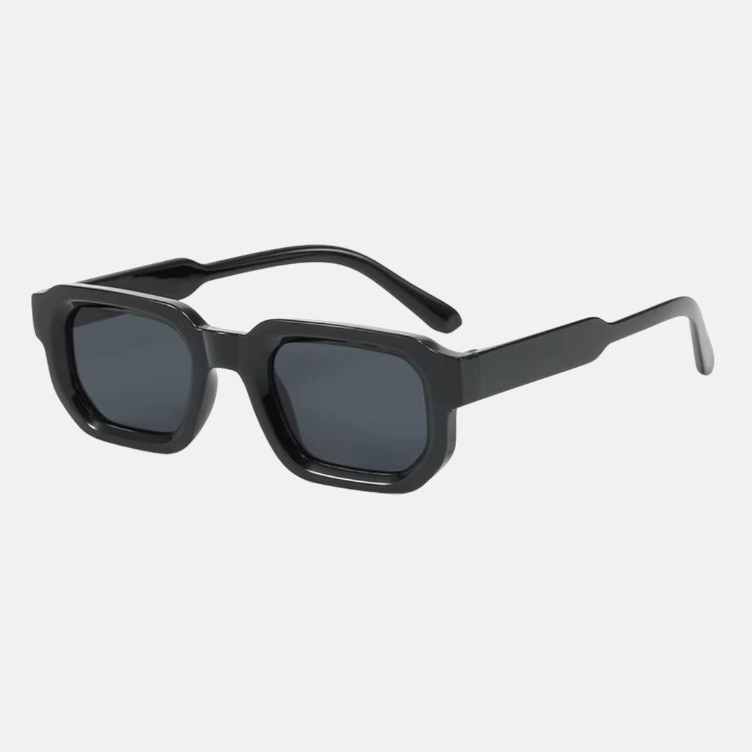 Wavlynn unisex rectangle sunglasses retro modern style UV400 protection HD lenses luxury eyewear
