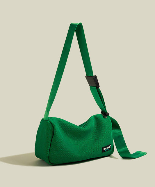 Sac rond en toile solide et durable, vert et élégant - Wavlynn