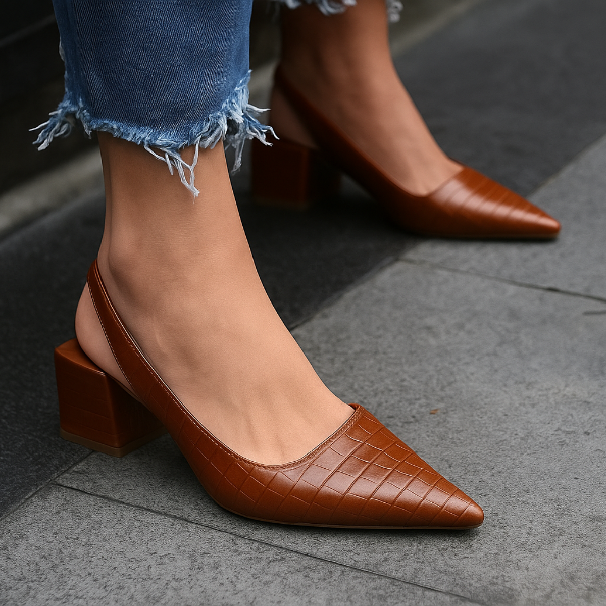 Alexis comfort heels in neutral tone with cushioned insole and elegant slim silhouette