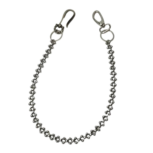Stainless Steel Beaded Wallet Chain - Wavlynn