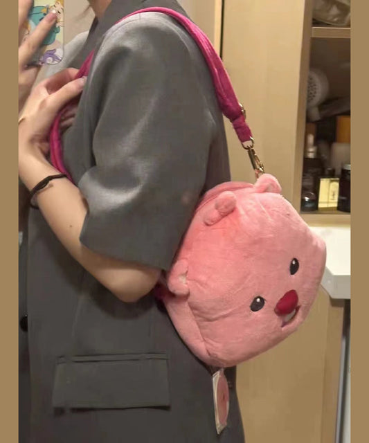 Sac à bandoulière polyvalent en fourrure duveteuse et mignonne de dessin animé - Wavlynn