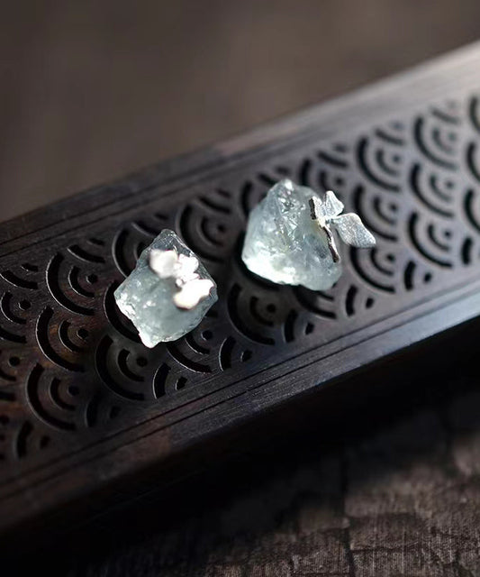 Boucles d'oreilles papillon en argent sterling bleu clair à faire soi-même - Wavlynn