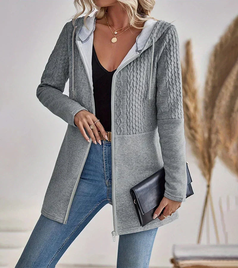 Hadley zip-up hoodie relaxed fit soft breathable fabric everyday casual layering style