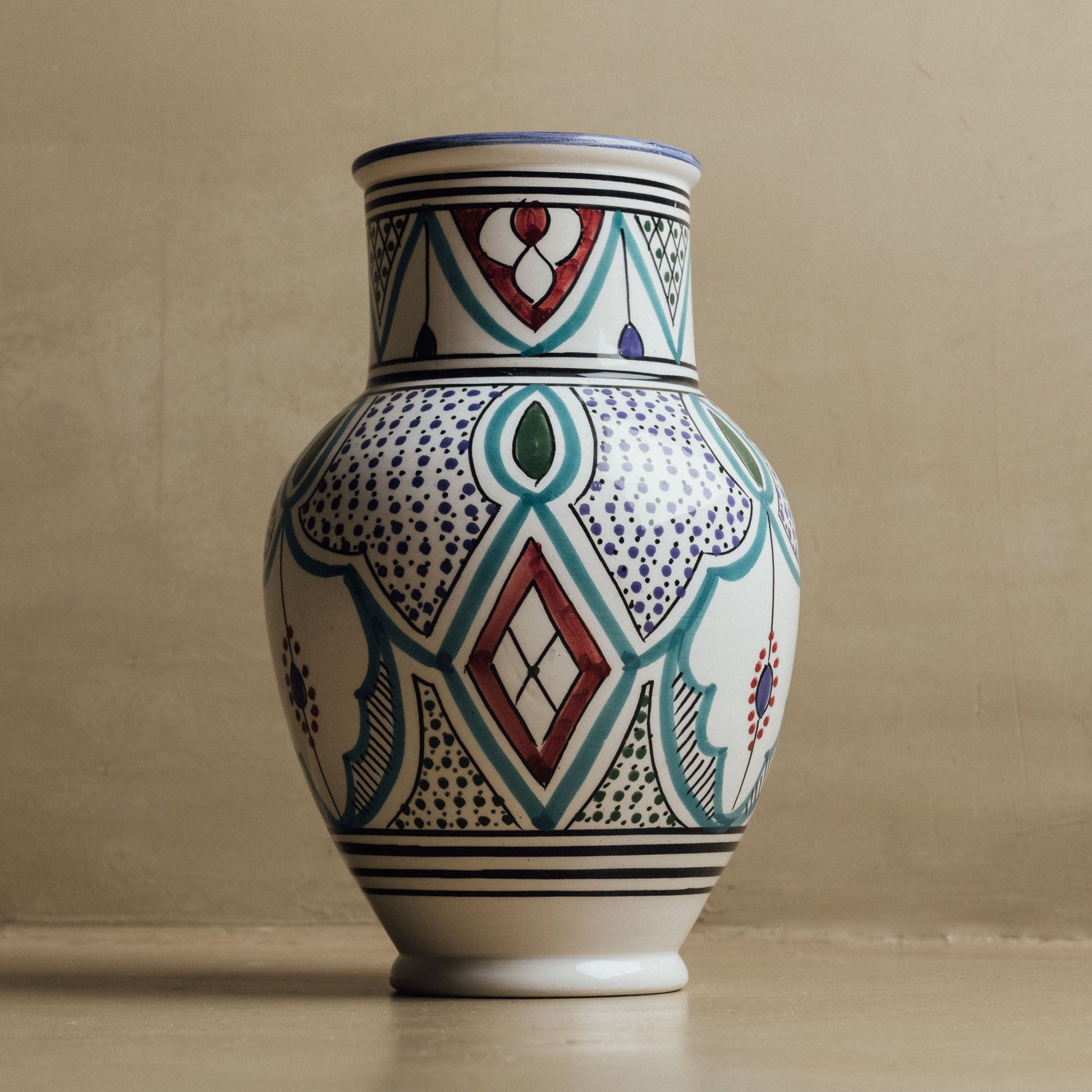 Marrakech Bloom Vase - Handcrafted Moroccan Decor - Wavlynn