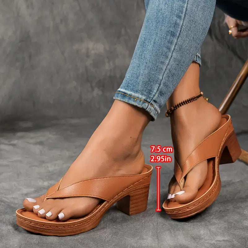 Abigail beige comfort heel sandals with cushioned insole and comfort support for all-day comfort