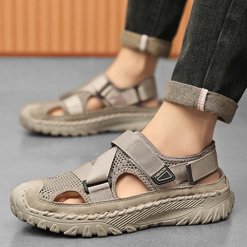 Dewey casual sandals with breathable mesh design and secure strap system for street and trail
