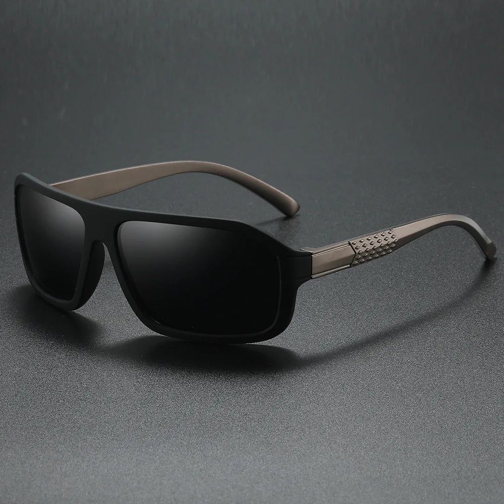 Drayton matte wraparound polarized sunglasses with glare-cutting lenses for active lifestyle