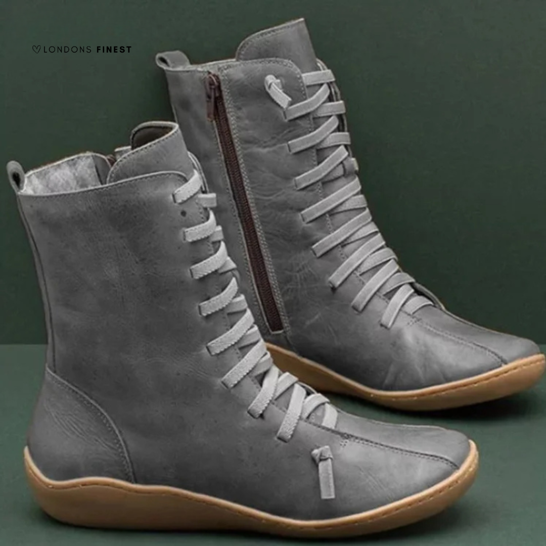 Meghan™ sleek black mid-calf women's winter boots with leg-lengthening silhouette