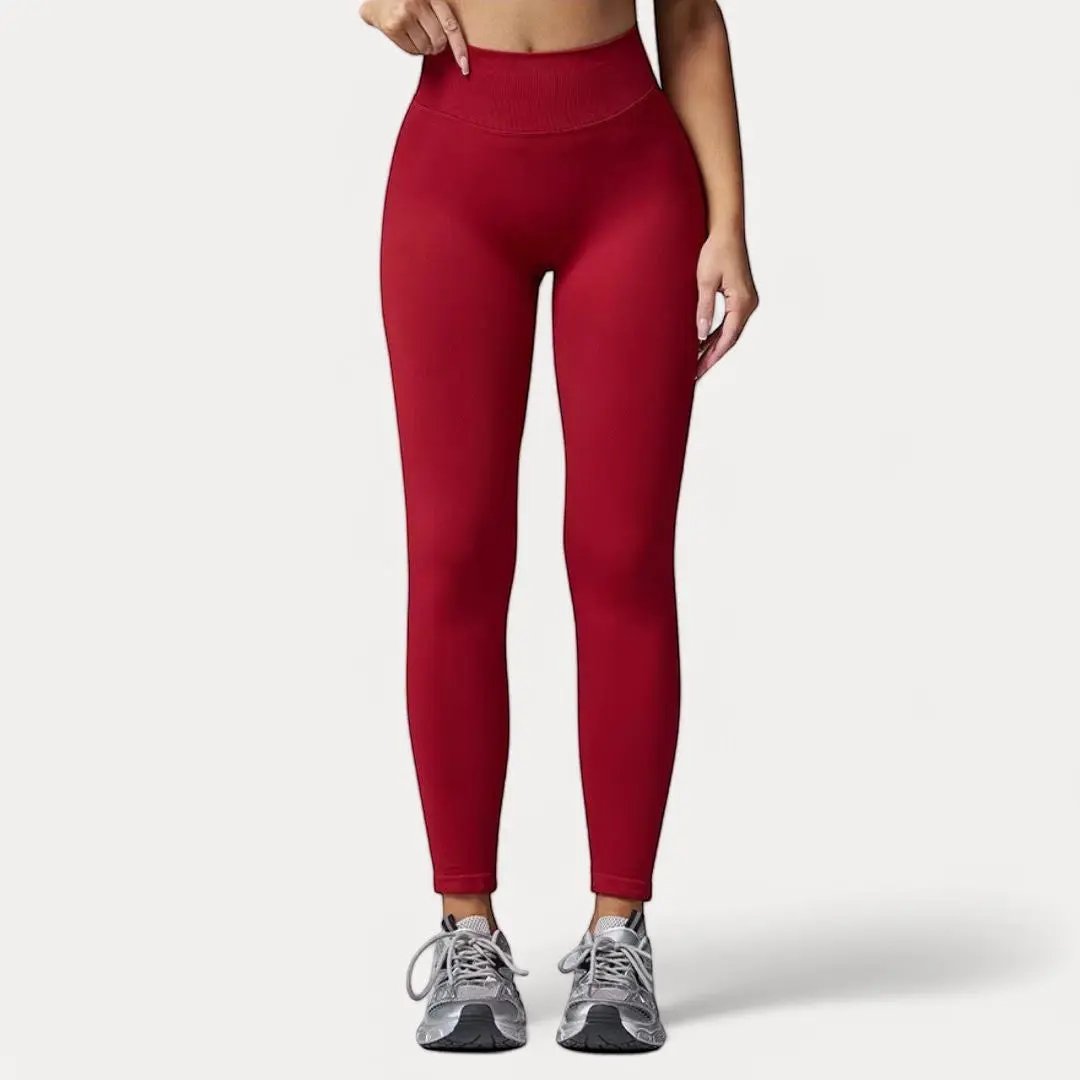 High-rise seamless quick-drying leggings with butt-lifting sculpting design for a flattering fit