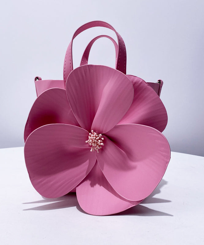 Sac fourre-tout de soirée élégant en similicuir en forme de rose - Wavlynn