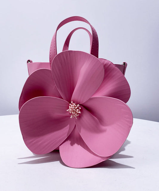 Sac fourre-tout de soirée élégant en similicuir en forme de rose - Wavlynn