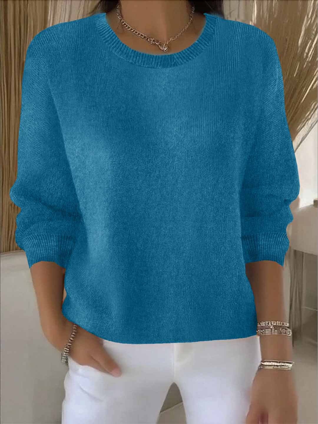Shaina soft blend sweater relaxed fit cozy lightweight knit for effortless everyday style