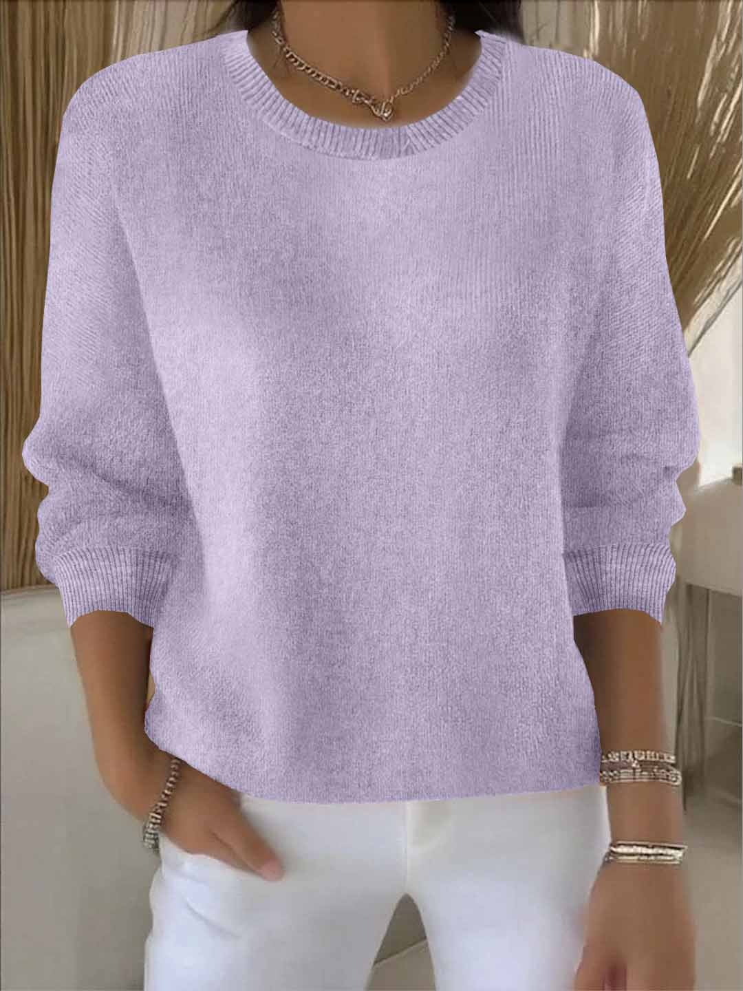 Shaina soft blend sweater relaxed fit cozy lightweight knit for effortless everyday style