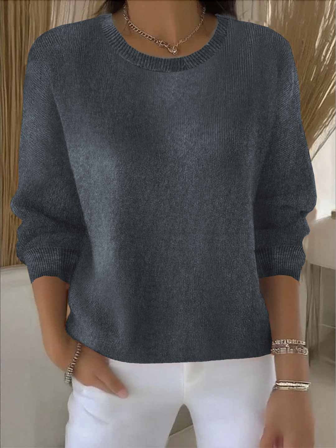 Shaina soft blend sweater relaxed fit cozy lightweight knit for effortless everyday style