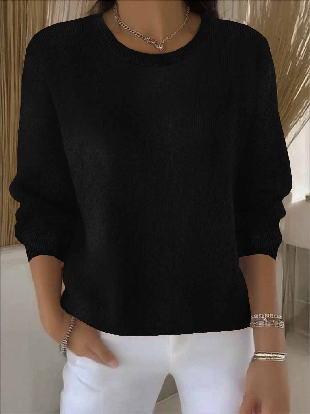 Shaina soft blend sweater relaxed fit cozy lightweight pullover for effortless everyday style