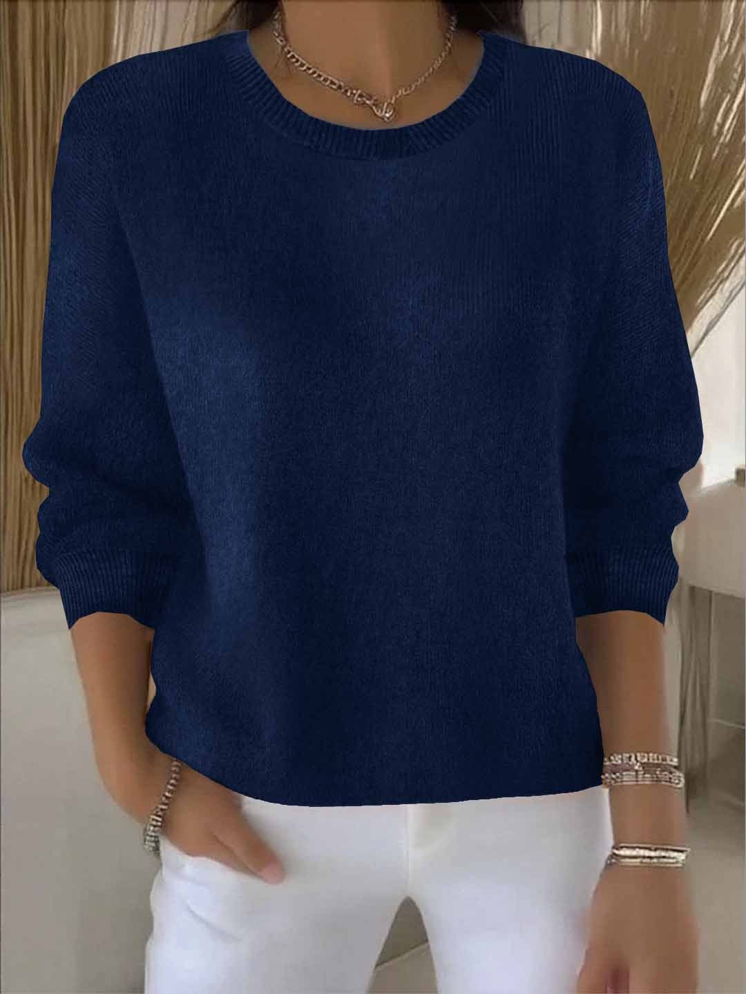 Shaina soft blend sweater relaxed fit cozy lightweight knit for everyday effortless style